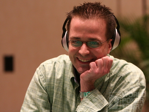 Kevin "AboveBelow" Saul on Day 2 of the WPT Borgata Poker Classic