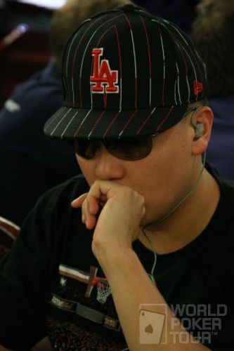 Steve Sung on Day  2 of the Spanish Poker Championship