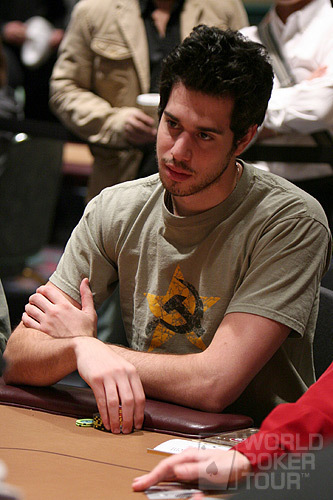 2005 WPT Foxwoods champion Nick Schulman on Day 1b of the 2007 Foxwoods World Poker Finals