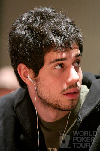 Season IV WPT Foxwoods champion Nick Schulman on Day 3 of the WPT Foxwoods World Poker Finals