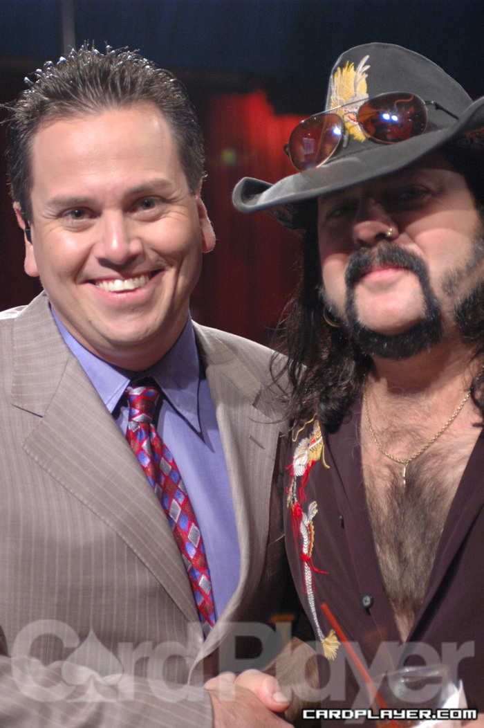 Matt Savage and Vinnie Paul at the VH1 Rock 'n' Roll Classic Poker Tournament