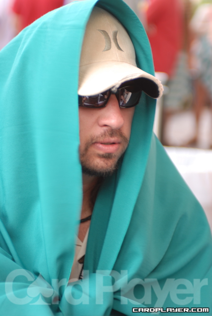Live Update Reporter Jay Newnum Sheilds Himself From the Cold