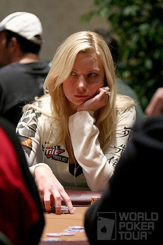 Erica Schoenberg on Day 1b of the 2007 Foxwoods World Poker Finals
