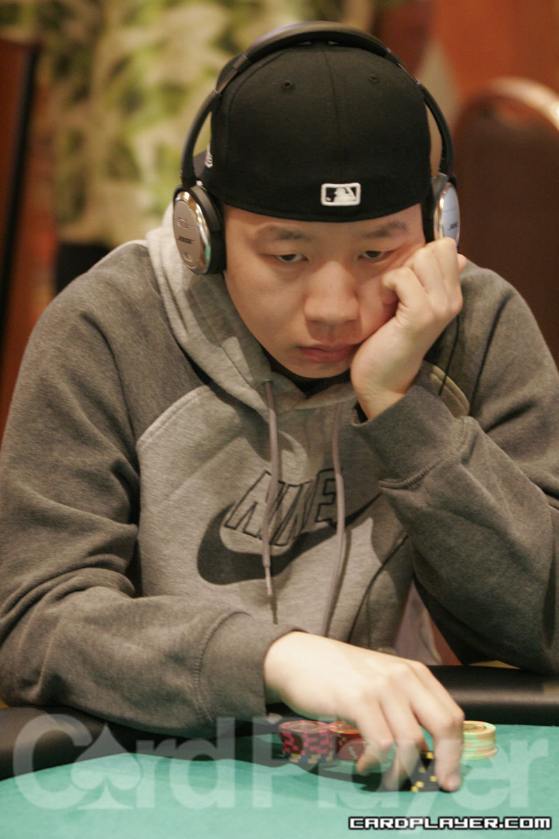 Danny Wong in day one of the Mandalay Bay Poker Championship