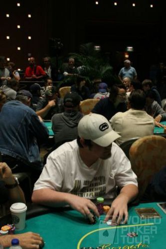 Tim West on Day 2 of the Borgata Poker Open