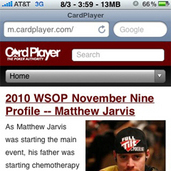 CardPlayer.com Launches Mobile Site