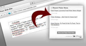 Card Player Poker News Widget