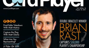 Brian Rast On Cover of Card Player Magazine