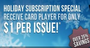Card Player Offering Holiday Special