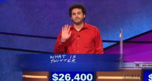 Alex Jacob Falls Short On Latest Jeopardy
