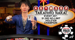 Takahiro Nakai Wins 2015 WSOP $1,000 NLH