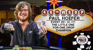 Paul Hoefer Wins WSOP Little One For One Drop