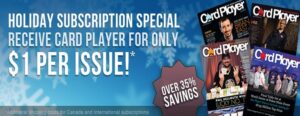 Card Player Holiday Subscription Special