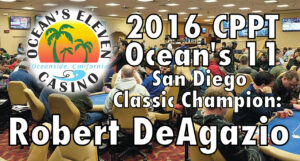 Robert DeAgazio Wins CPPT Ocean's 11 San Diego Classic