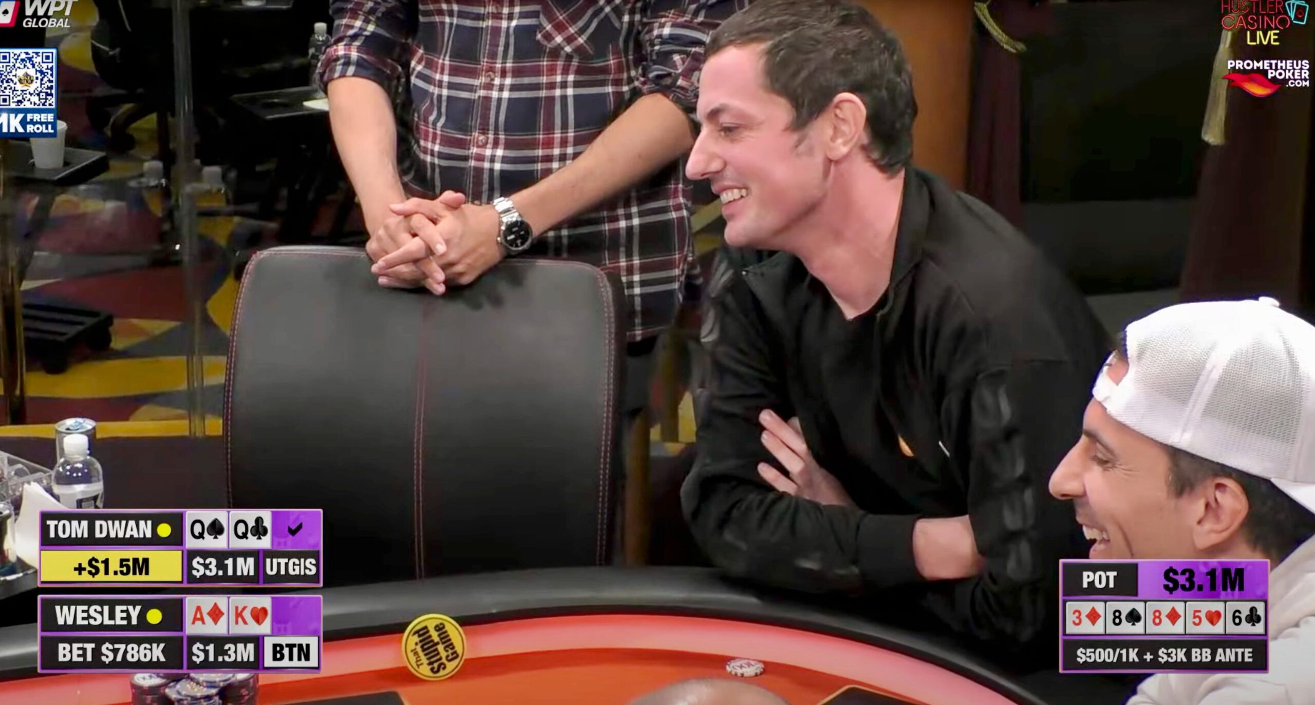 WATCH: Tom 'durrrr' Dwan Drags Record $3.1 Million Pot In High
