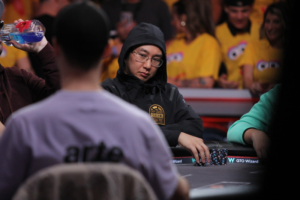 Jonathan Tamayo at the final table of the 2024 WSOP main event