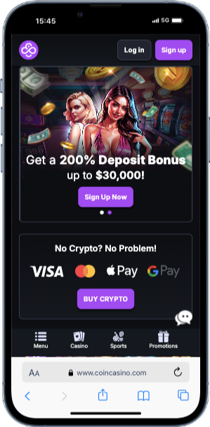 welcome bonus coin casino