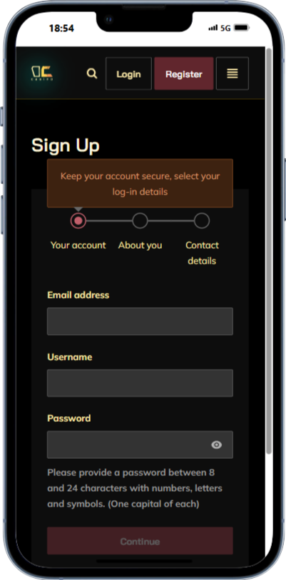 decode casino login