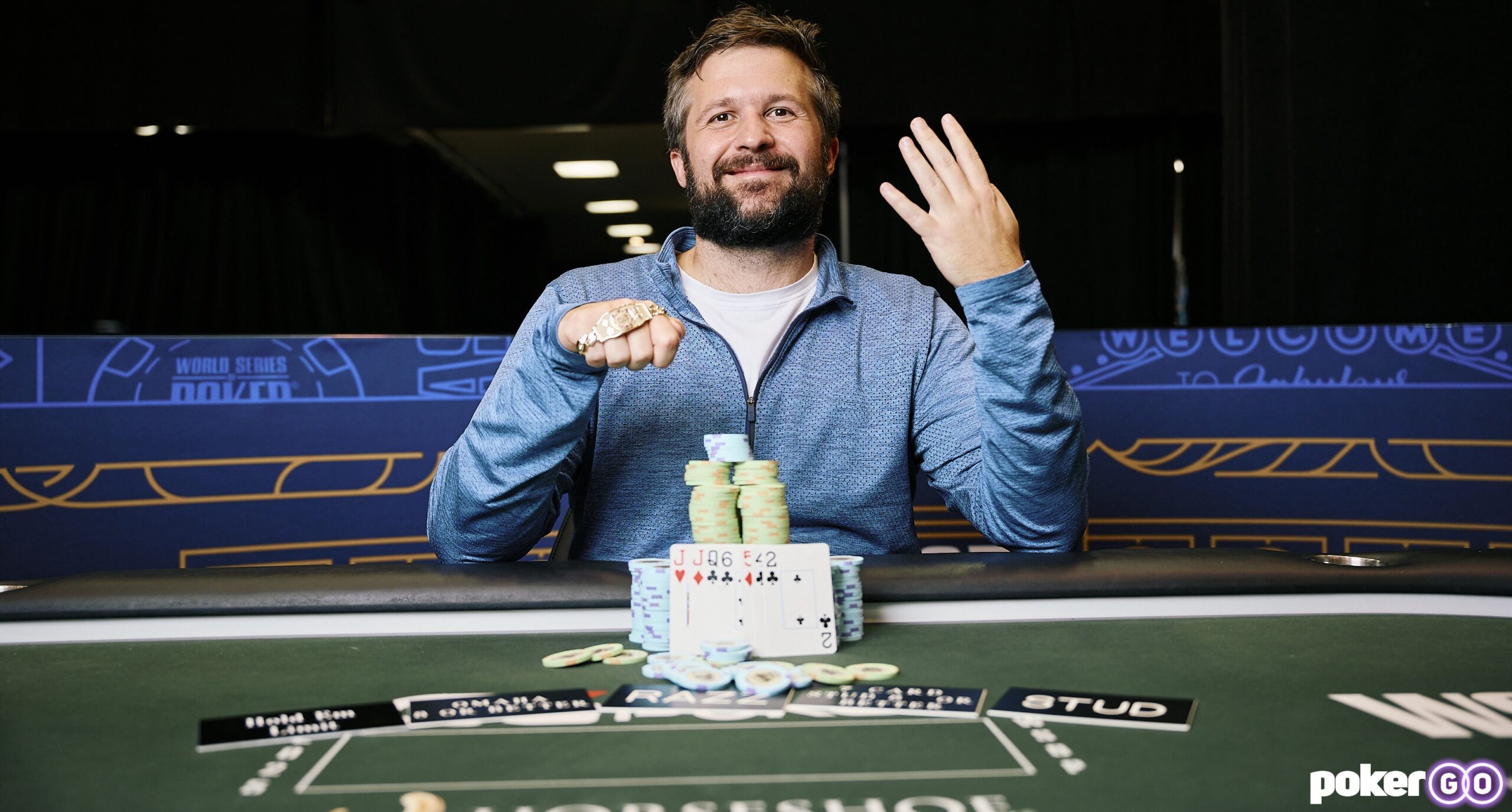Chad Eveslage wins his fourth WSOP bracelet.