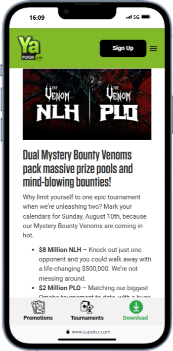 Ya Poker Venom information