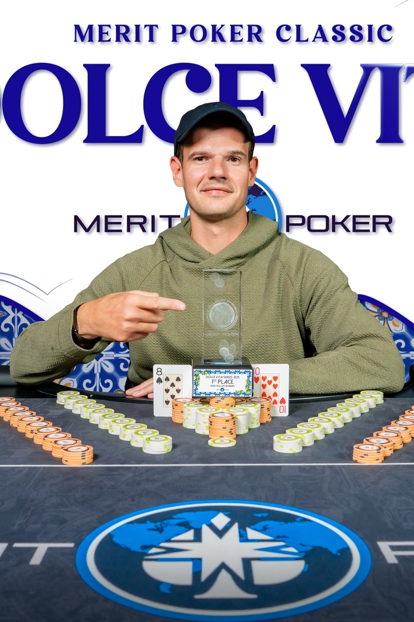 Cedric Schwaederle wins at Merit Poker Cyprus Dolce Vita series.