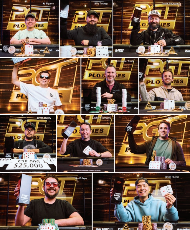 PLO Series Winners