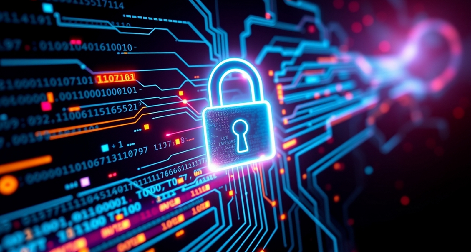 A picture representing a cyberattack