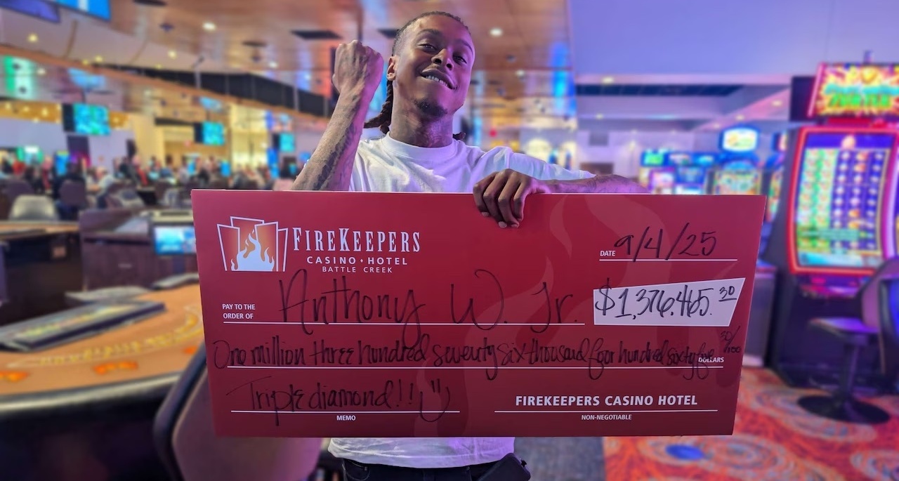 A picture of blackjack jackpot winner Anthony W.