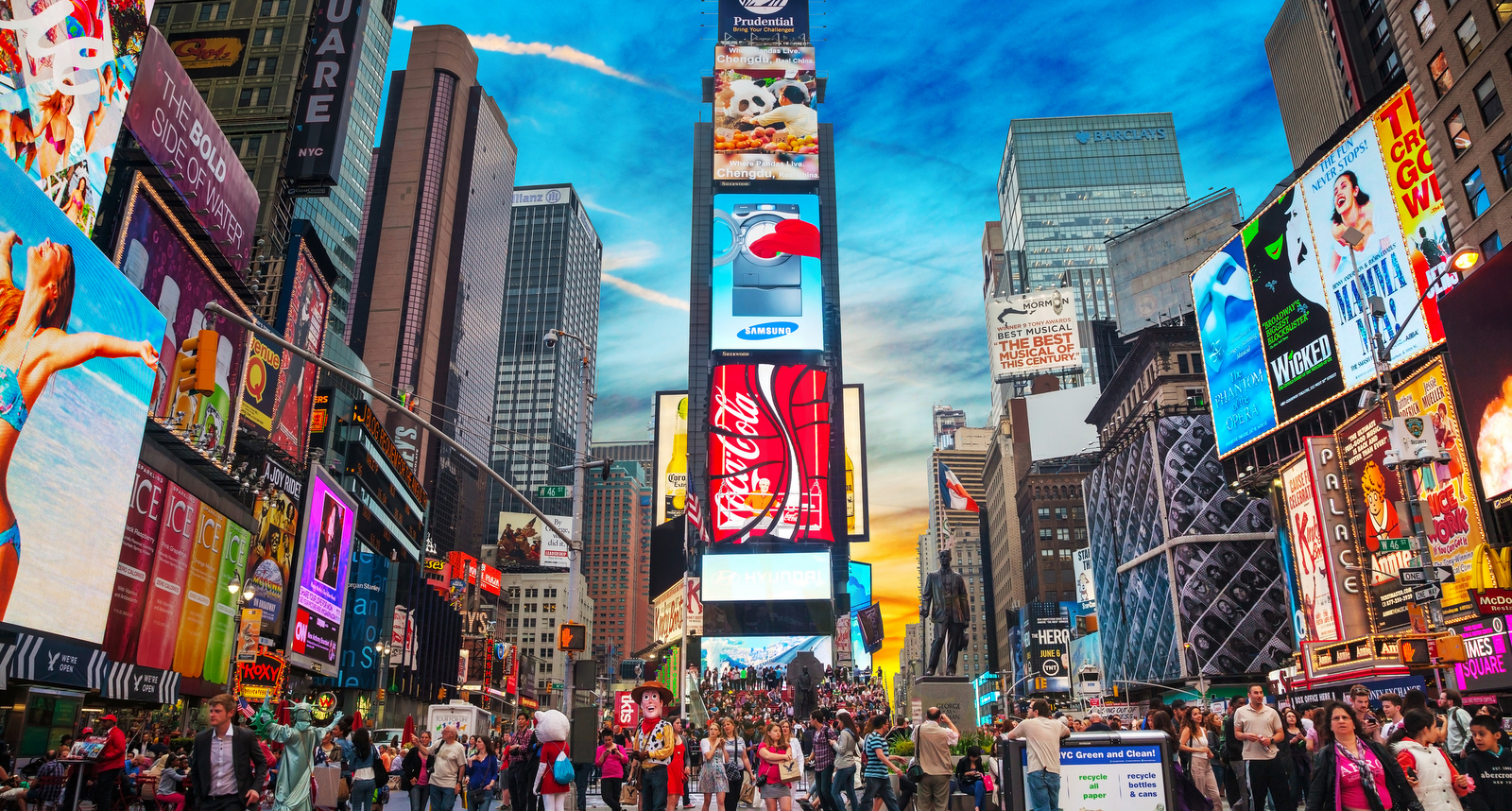 A picture of Times Square