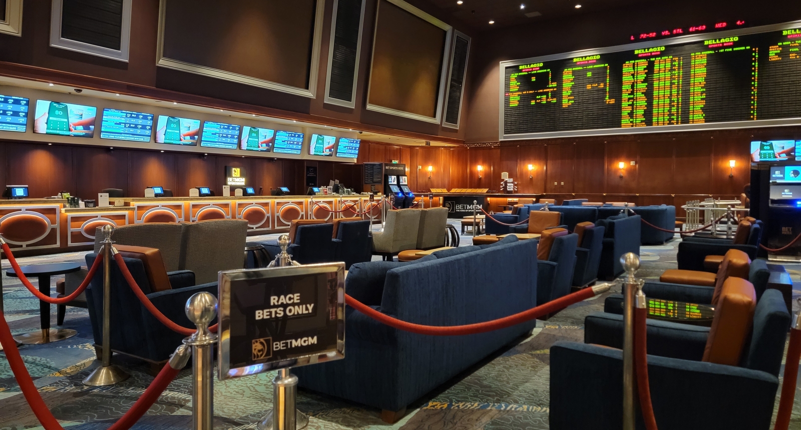 A picture of the Bellagio sportsbook