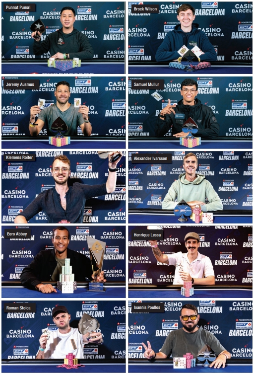 EPT Barcelona Winners