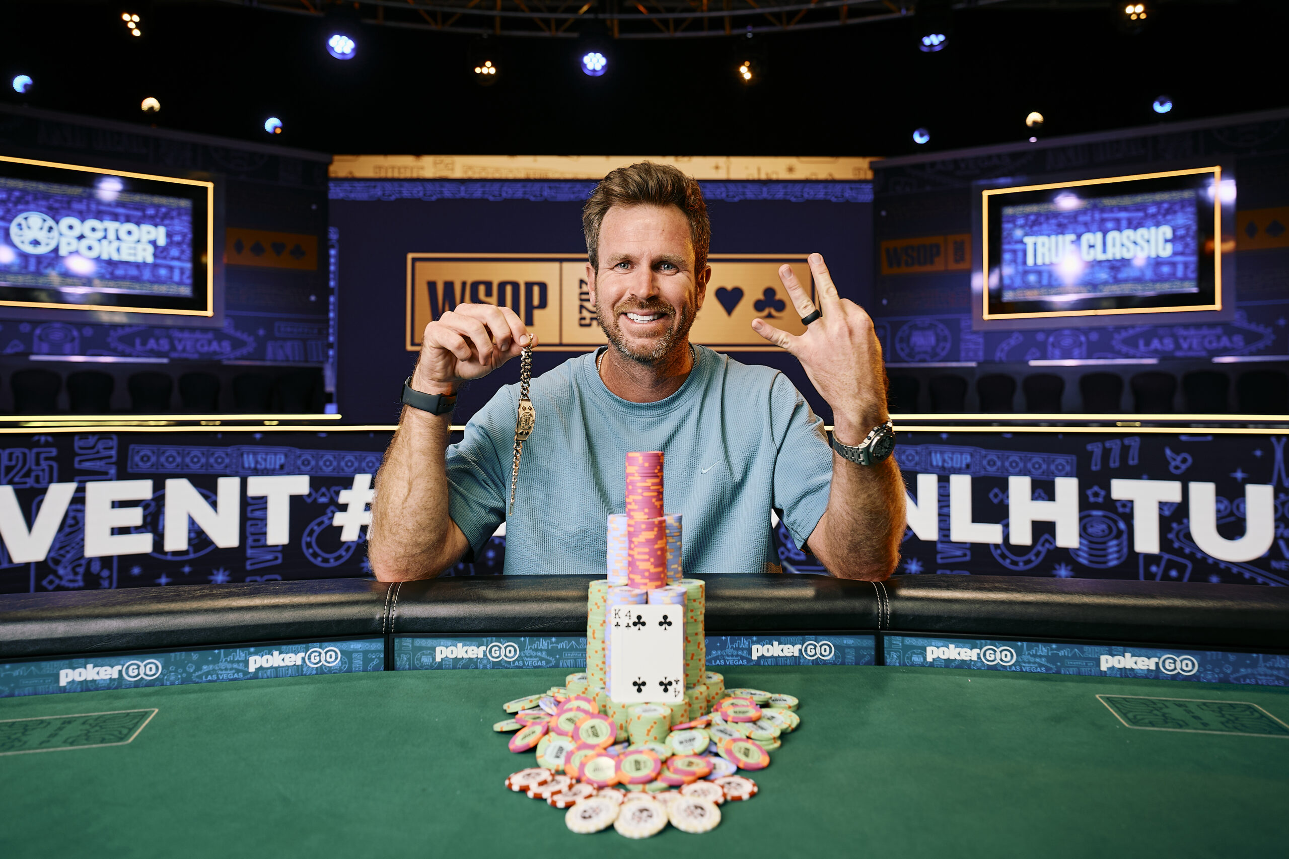 John Racener's Third Bracelet Win