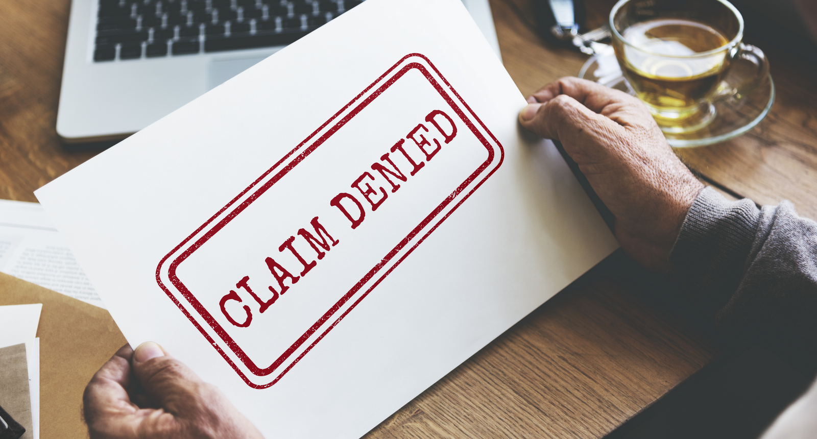 A picture of a denied claim