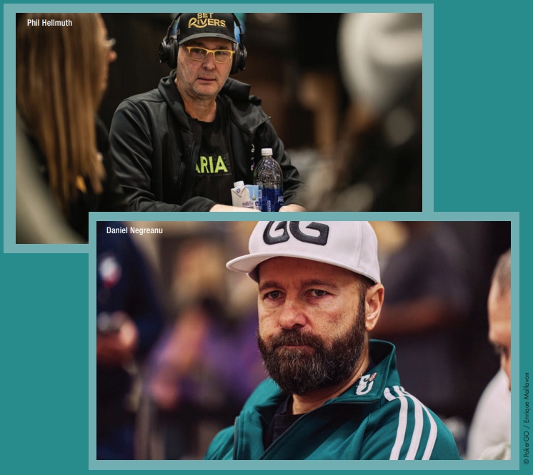 Phil Hellmuth and Daniel Negreanu