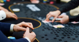 A picture of a poker tournament