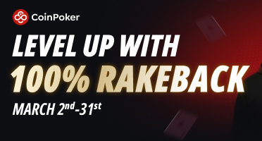 CoinPoker Launches 100% Rakeback In March - Poker News