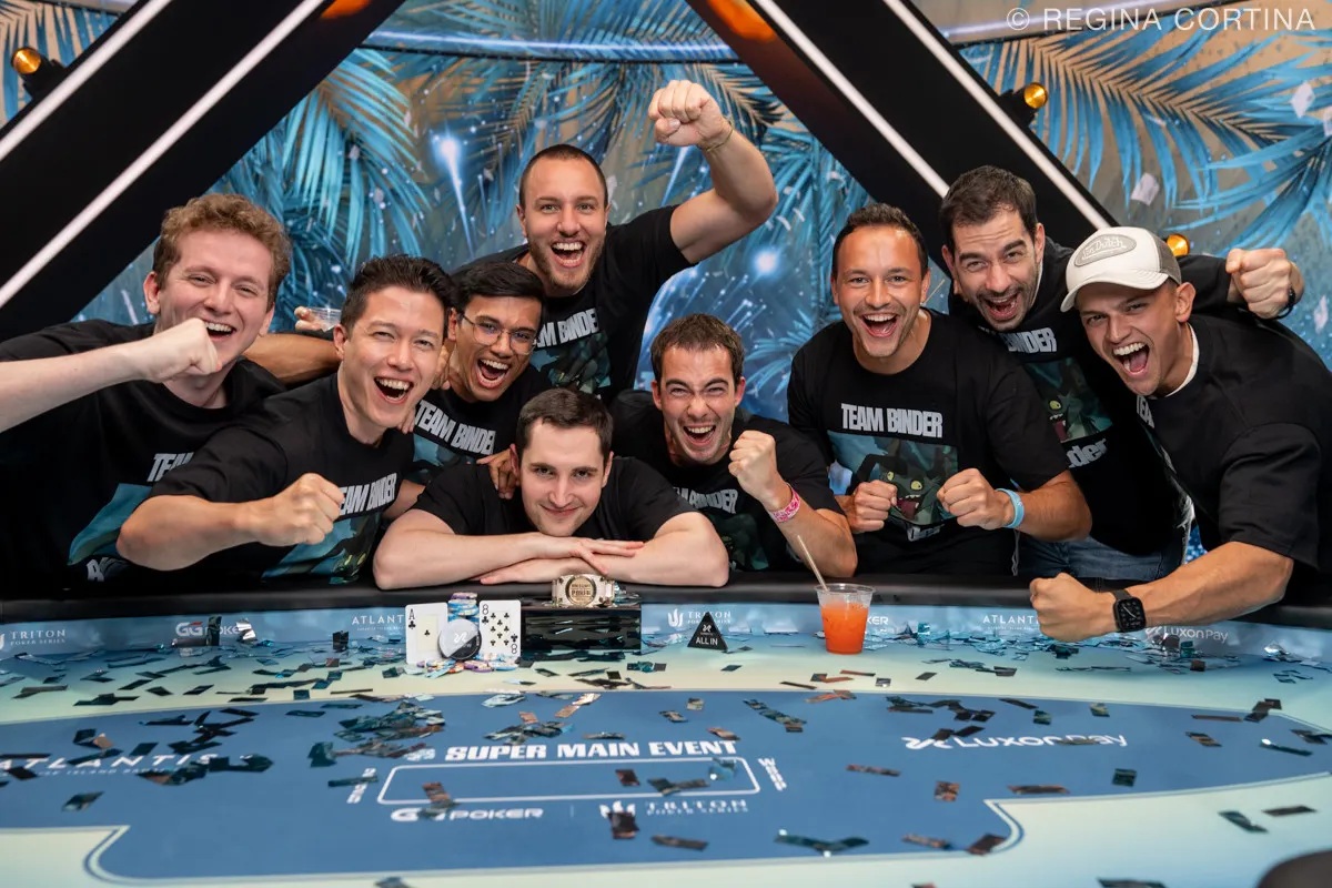 Bernard Binder Celebrates With Friends - PokerNews Regina Cortina