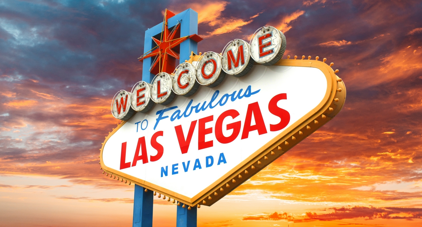A picture of the "Welcome to Las Vegas" sign