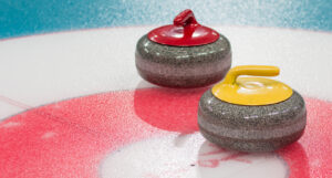 A picture of two curling stones