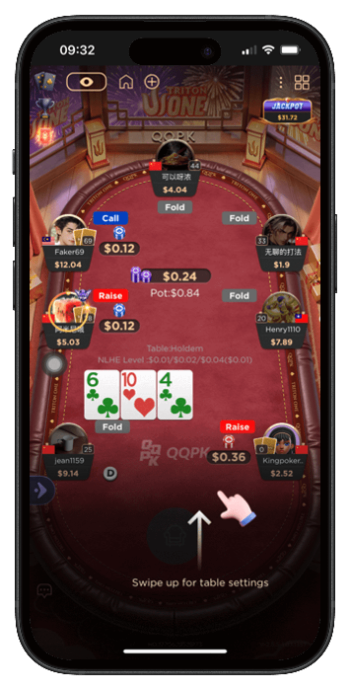 QQPK Poker Gameplay