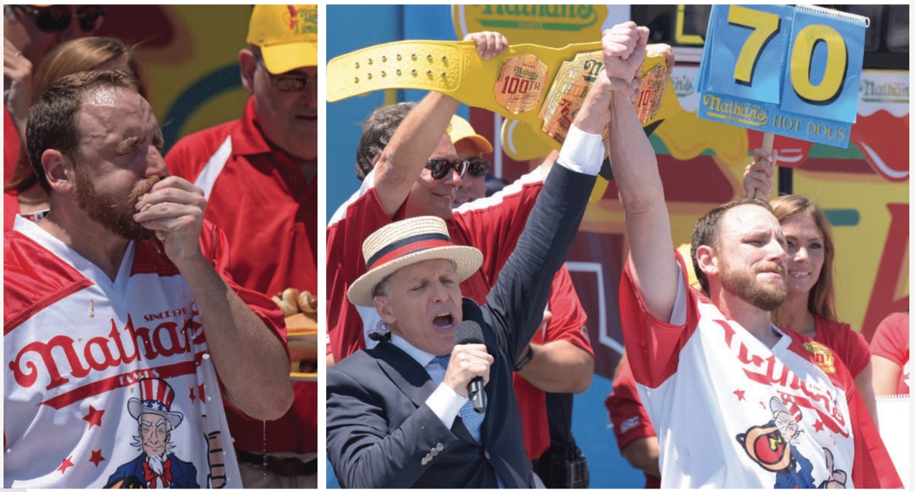 Chestnut Dominates Nathan's Hot Dog Championship