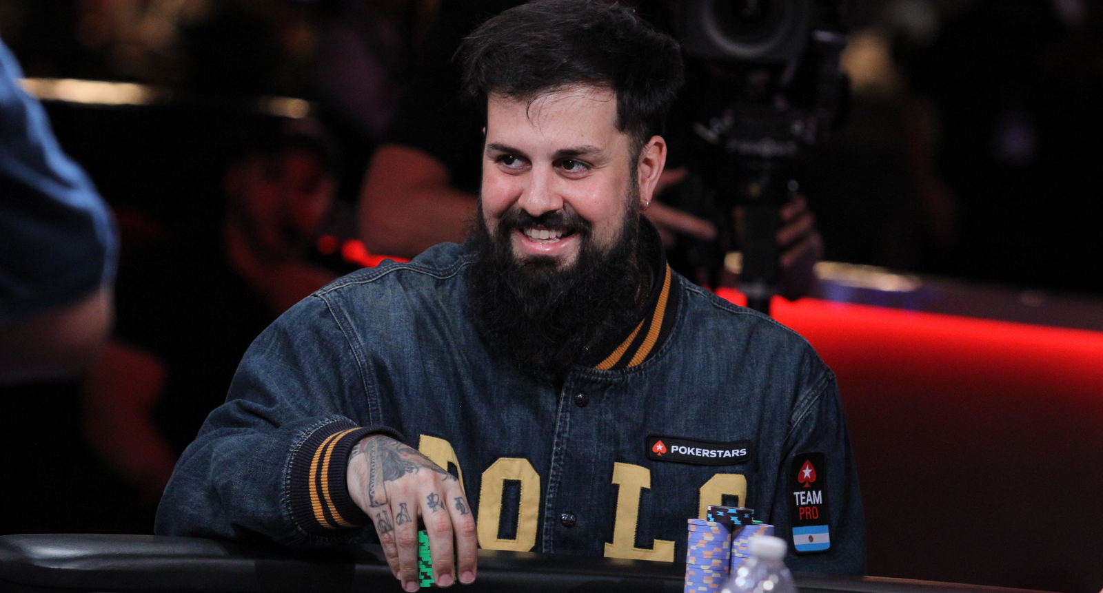 Alejandro Lococo at the 2022 World Series of Poker main event