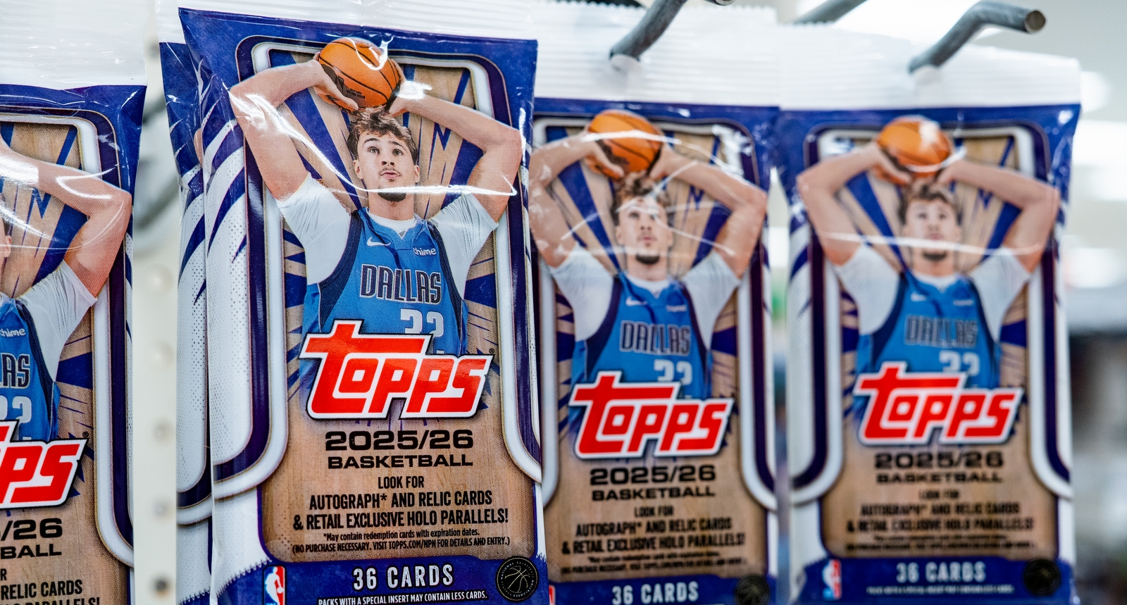 A picture of sports card packs