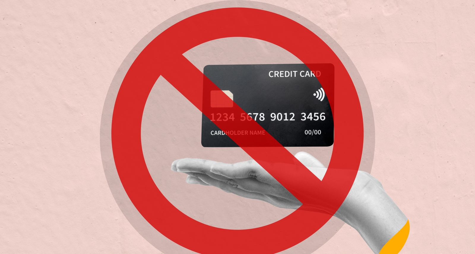 A picture of a credit card ban