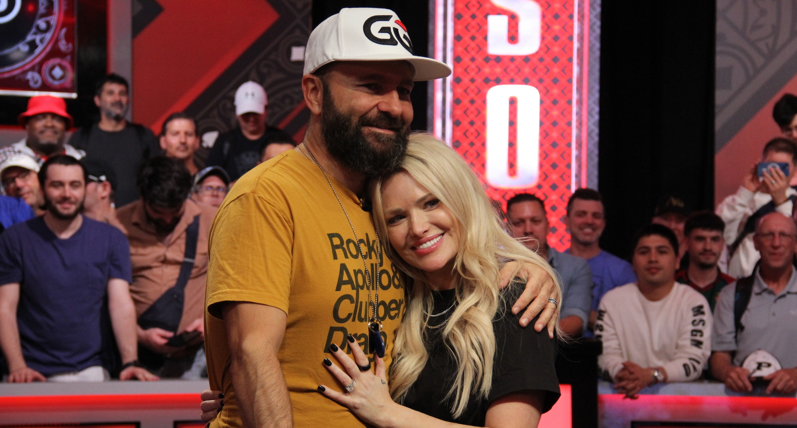 A picture of Daniel Negreanu and his wife