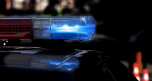 A picture of police lights