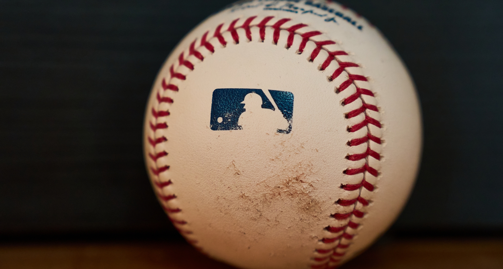 A picture of a Major League branded baseball