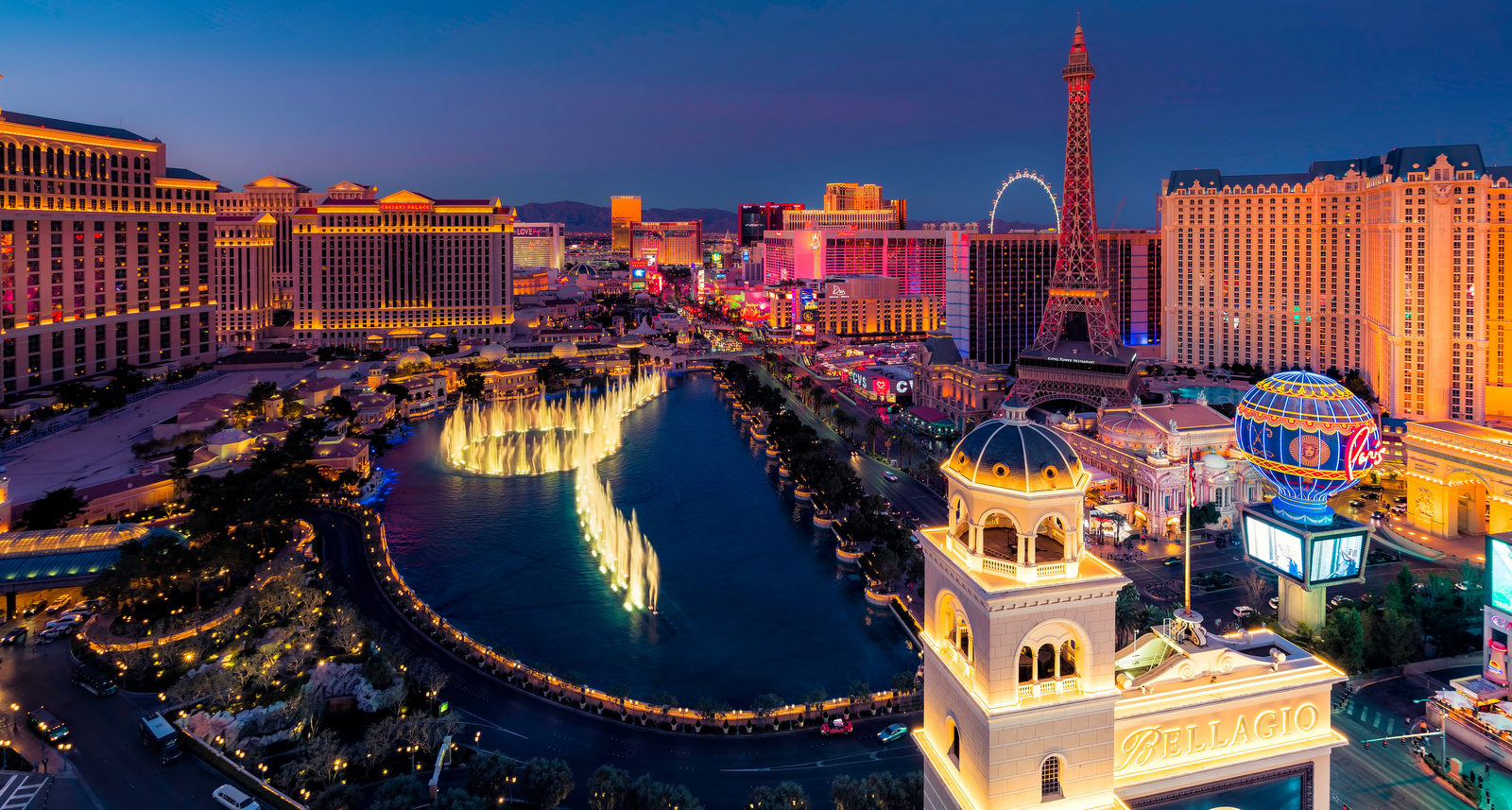 A picture of the Las Vegas Strip