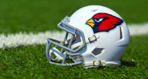 A picture of an Arizona Cardinals helmet