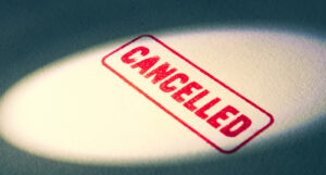 A picture of a cancelled stamp